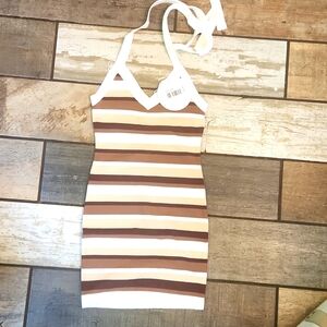 Princess Polly Ciro Mini Brown Dress xs/s NWT